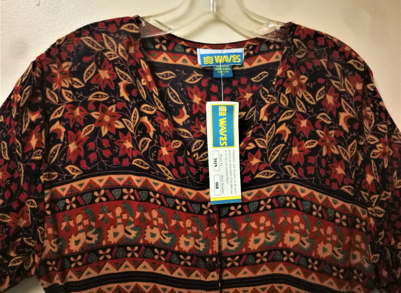 Womens Dress–By WAVES–100% Rayon