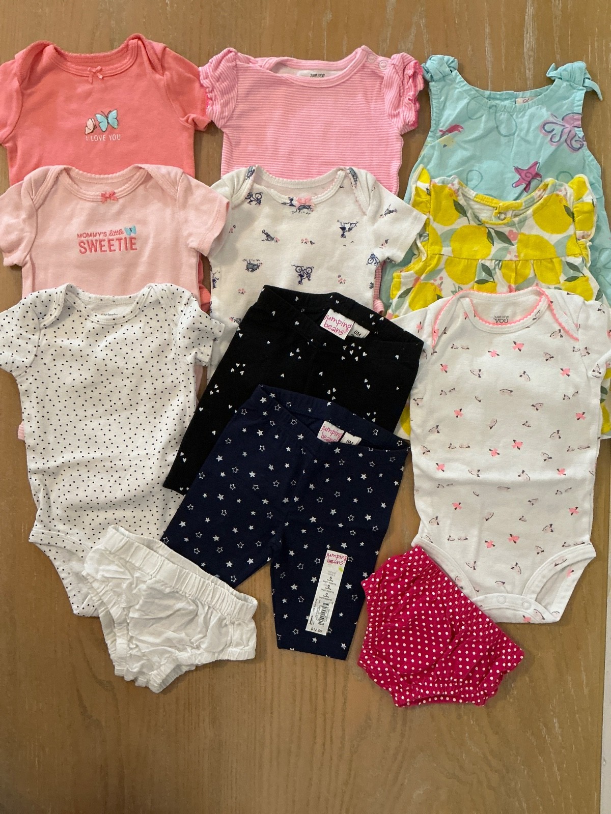 Carter&rsquo;s, Jumping Beans, Others Infant Girls Clothing Lot of 12 Size 6 Months