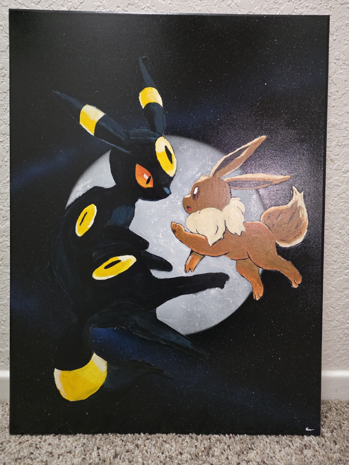 Father&rsquo;s Love: Umbreon Protecting His Eevee Girl