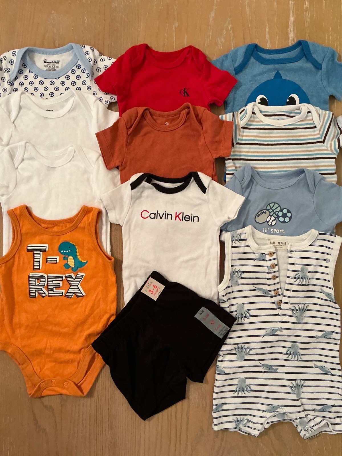 Gerber Calvin Klein Others Infant Boys Clothing Lot of 12 (2 New) Size 3-6 Month