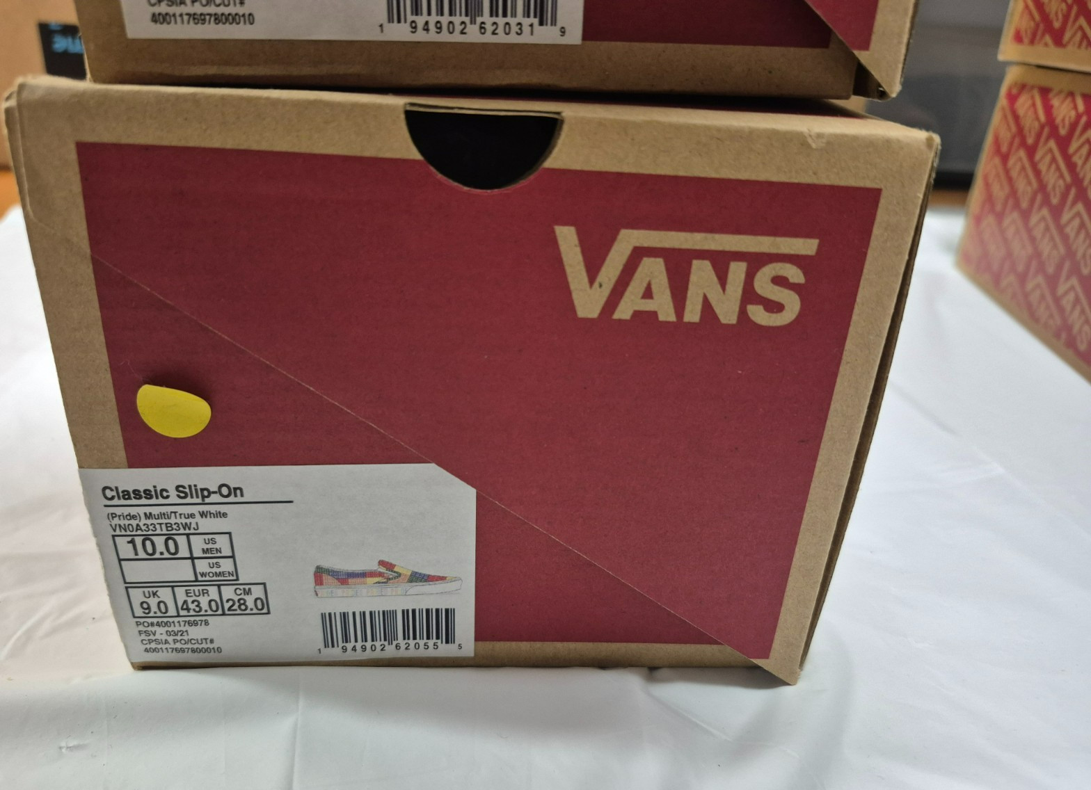 Bulk Vans Classic Slip On and Sk-8 Mid PRIDE Multi-Color Rainbow Mens Shoes