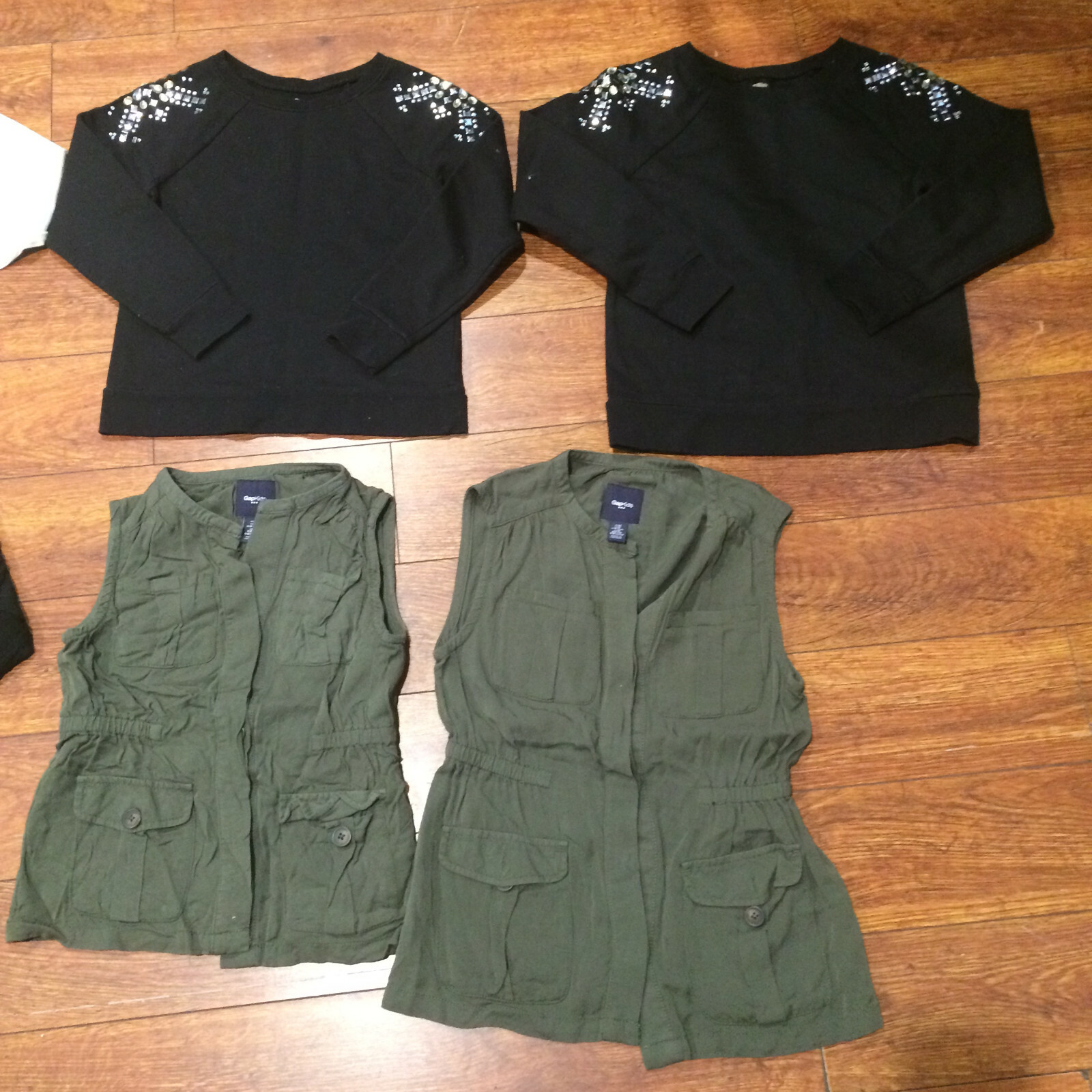 Lot of 8 pcs Girls Tops Baby GAP, TOTAL GIRLS, CRAZY 8, Size 5T/7T/8T/9T (5-9T)