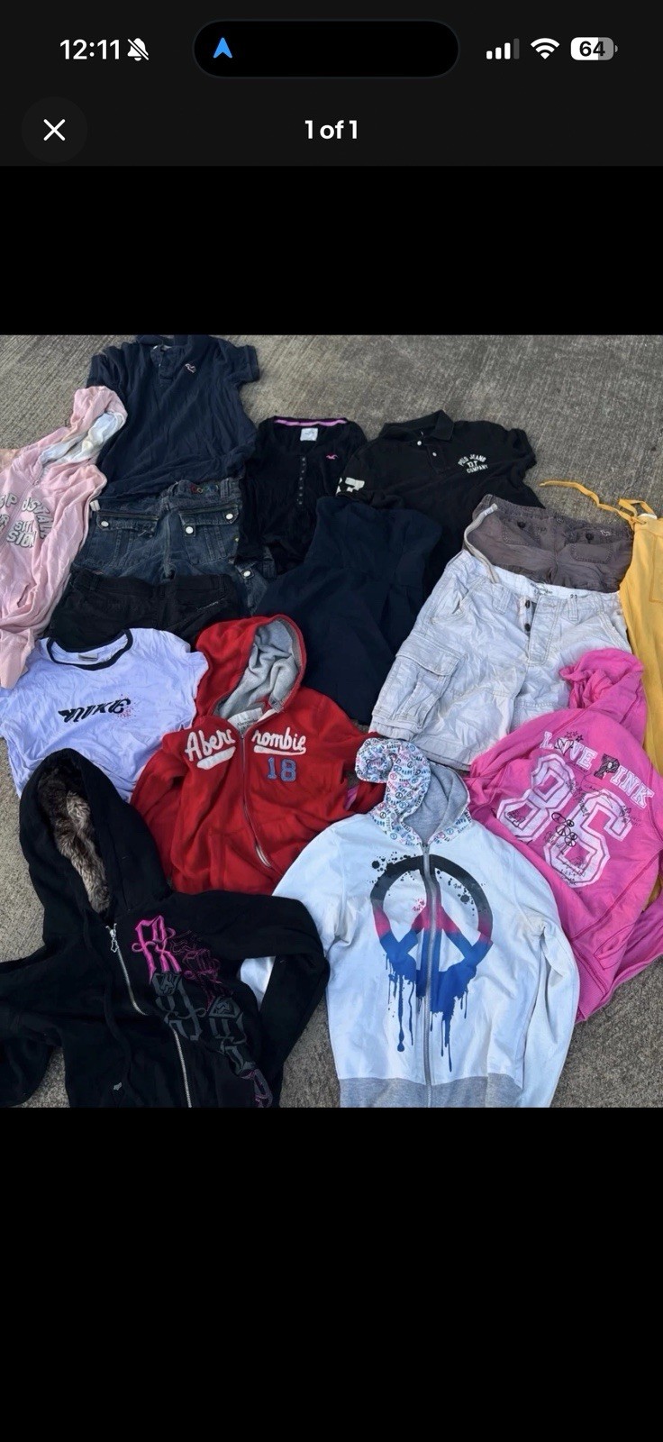 Abercrombie Baby Girl Mixed Clothing Lot Hoodies Jeans Shorts Tops Denim