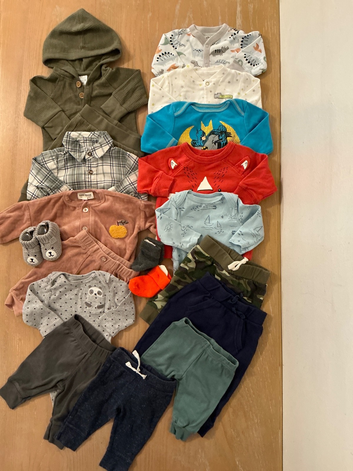 Carter&rsquo;s, Gerber, Others Infant Boys Clothing Lot of 18 Size 0-3, & 3 Months