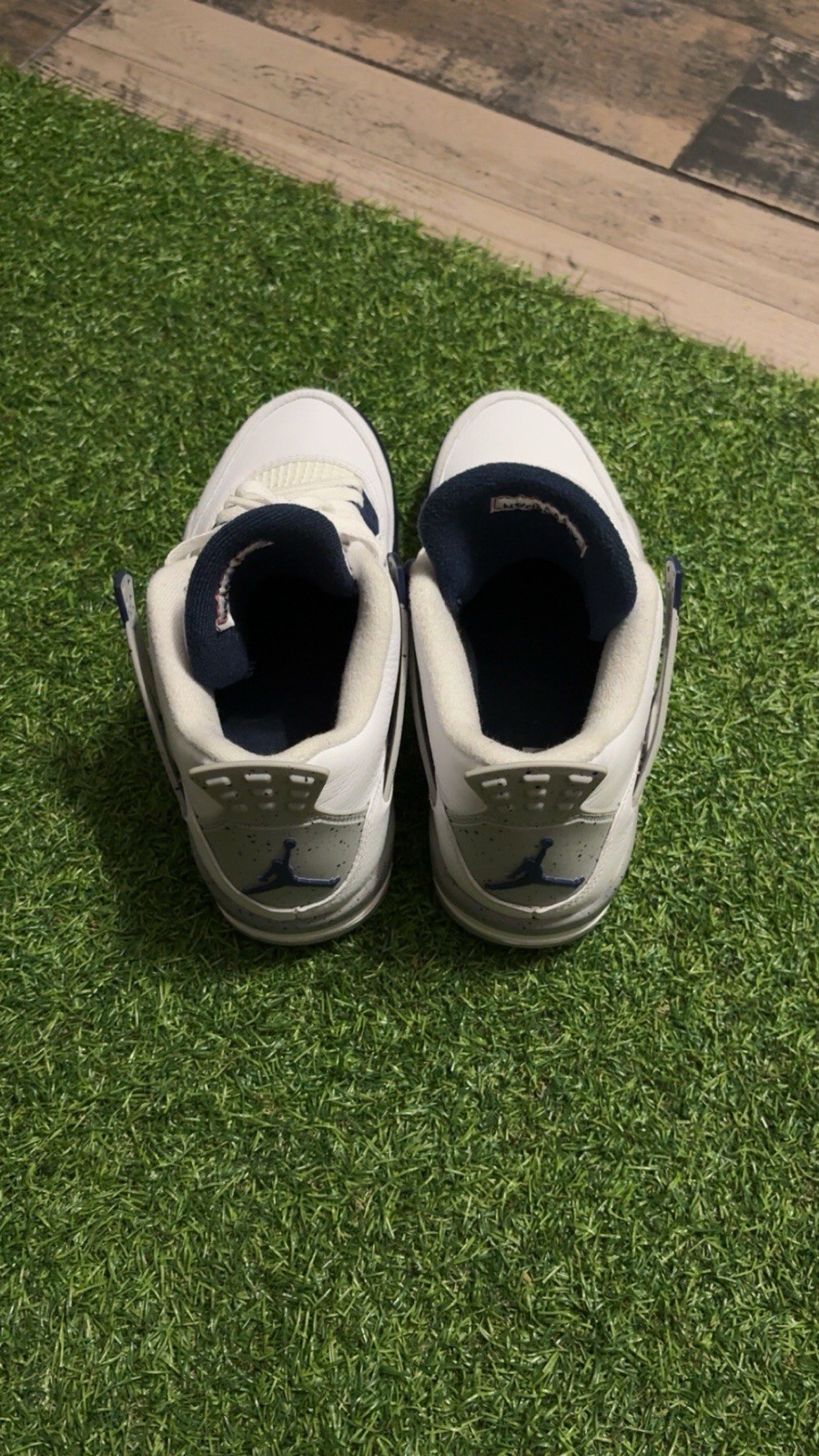 Nike Jordan Unisex Baby Shoe Lot Air Jordan 4 Leather Colorblock 0-3M