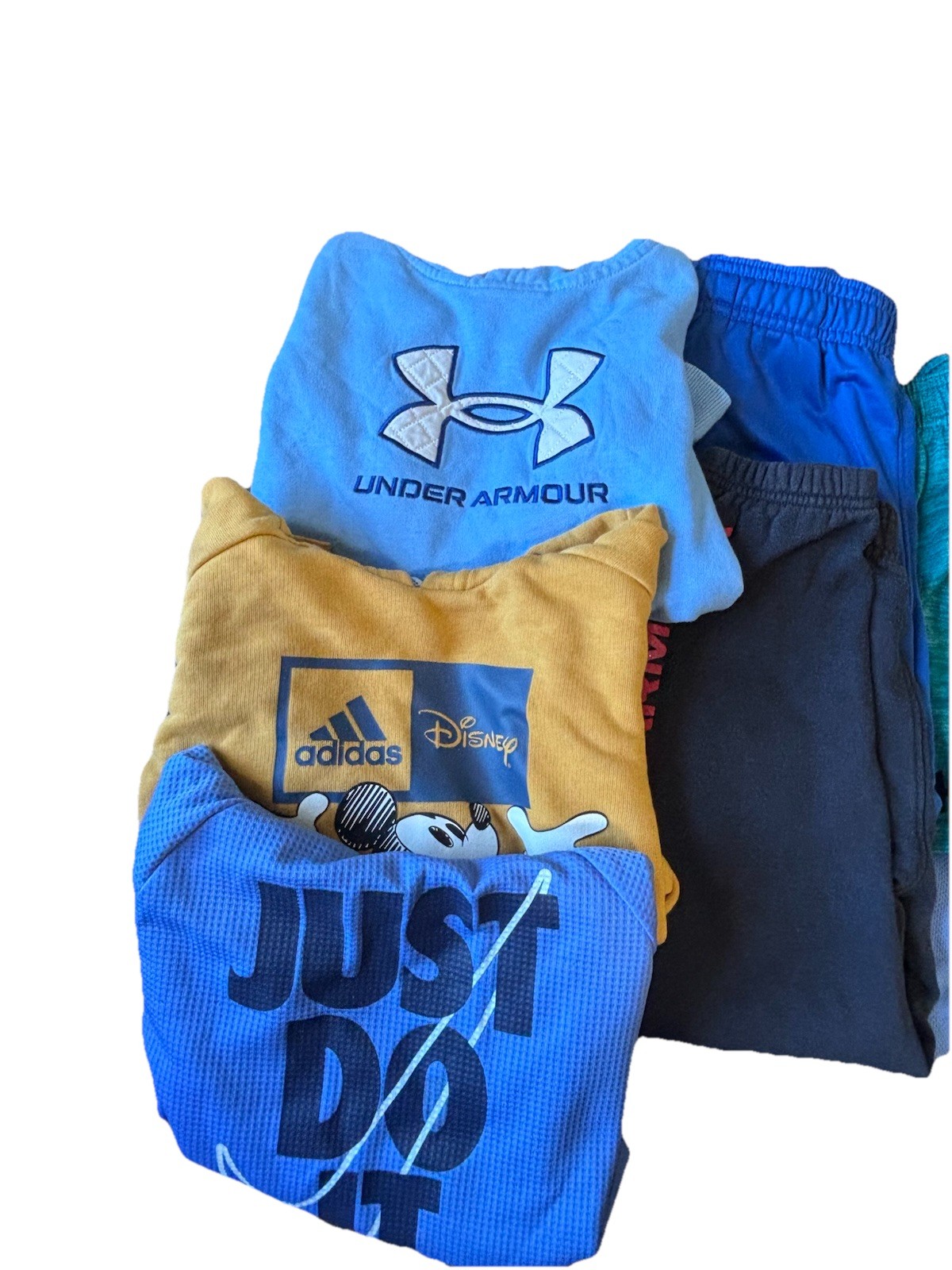 Boys Athletic Clothing Lot Under Armour , Nike,Adidas Disney, Hoodie Shorts,Pant