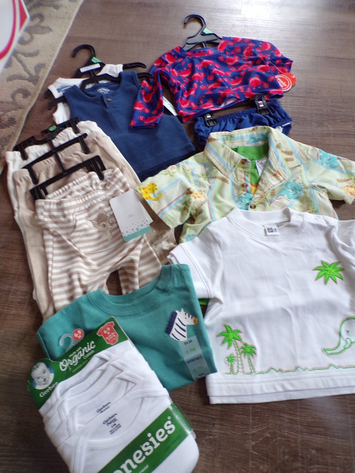 Infant Boy Size 6-9 Months Beautiful Lot of Summer Clothes-New with Tags!