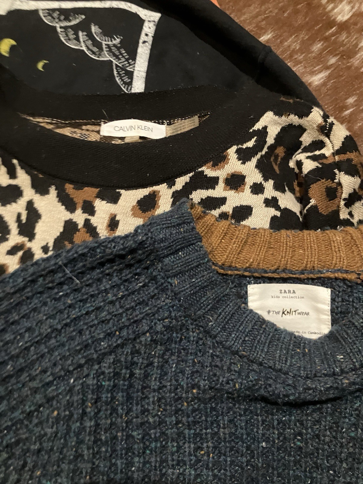 Calvin Klein, ZARA, Le Coq Sportif Unisex Baby Clothing Lot Knit Multicolor