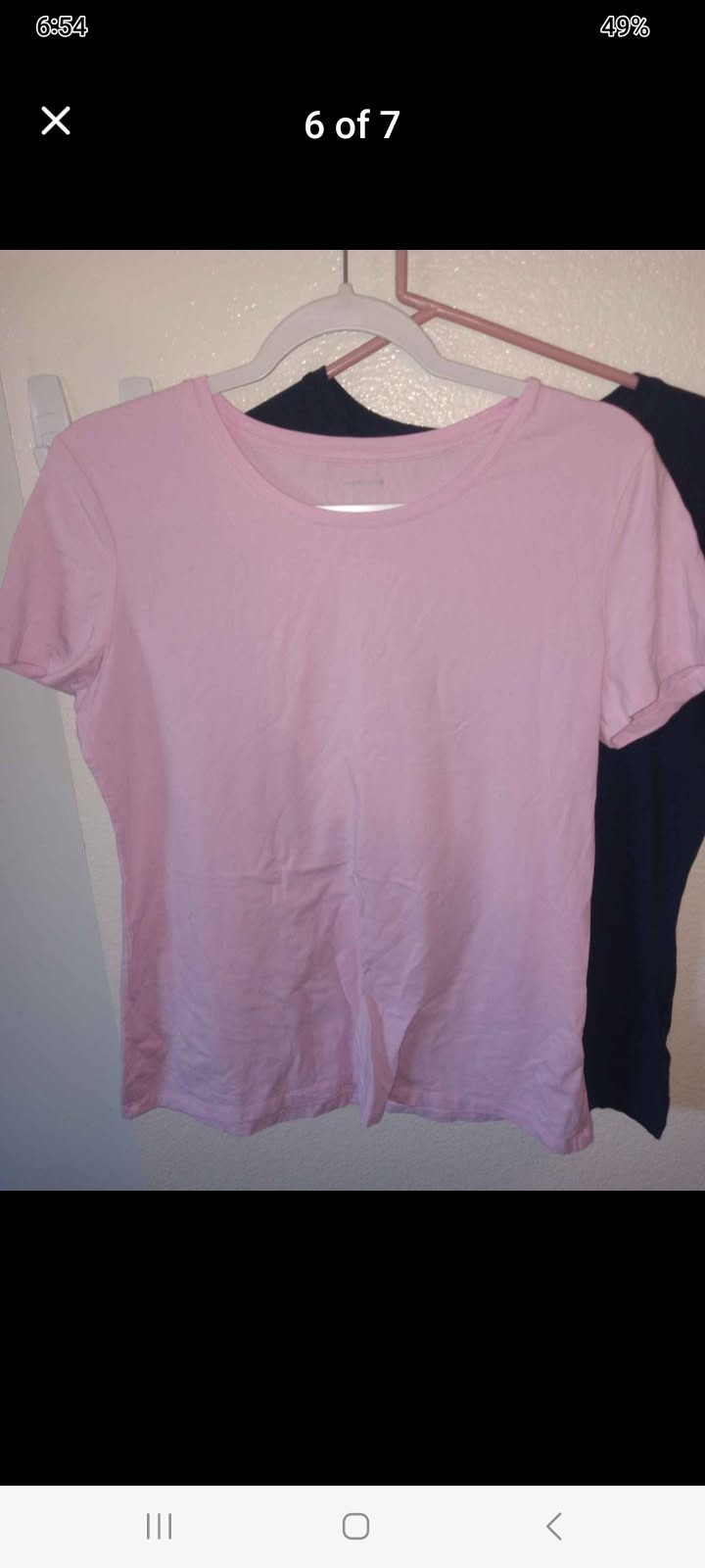 Amazon Essentials 6-Pack Solid Crew Neck Cotton T-Shirts, Size L, Multicolor