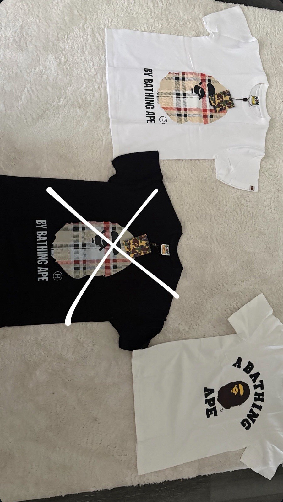 Ship same day Bape shirts 1 for 45 2 for 80 Good quality Have S M I X Xl